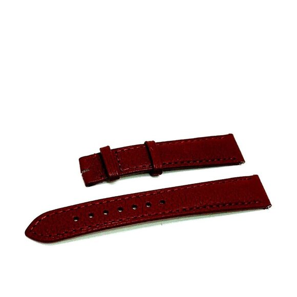 Cartier Tank Women's Watch Replacement Band Burgundy Leather Strap 16mm KD8SAAFM - Picture 5 of 7